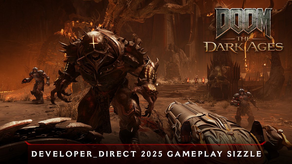 DOOM: The Dark Ages launches May 15, 2025 preorder now. @XboxGamePass + @Xbox Series X|S + PC + PlayStation 5