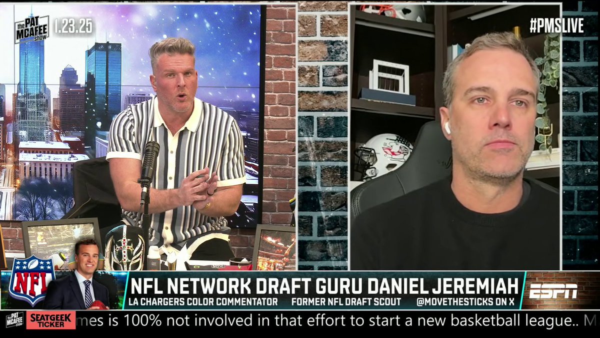 "Abdul Carter is the best player in the draft." Daniel Jeremiah and Pat McAfee discuss who the Titans can take with the No. 1 overall pick 📈