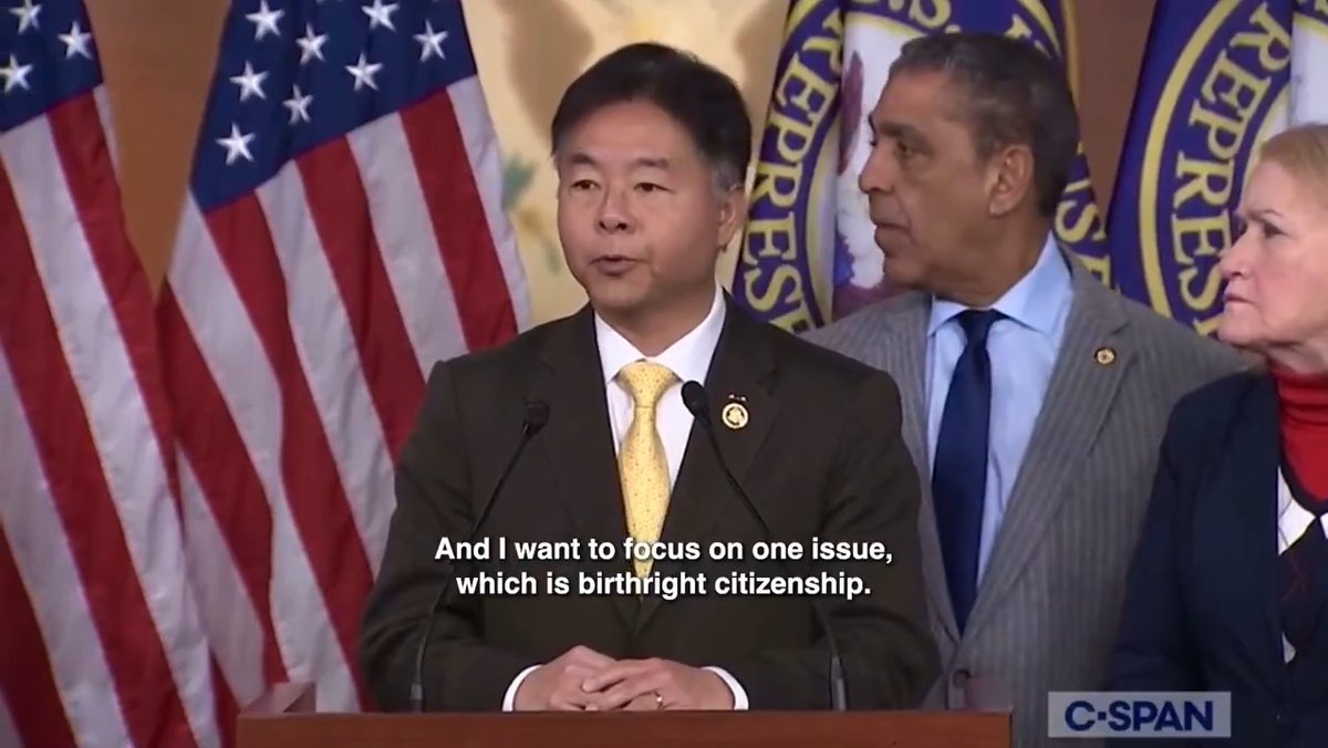 Birthright citizenship is as American as apple pie. If you’re born in America, you’re a citizen. Thank you Congressional Hispanic Caucus and CHC Chair Adriano Espaillat for fighting against efforts to undermine our Constitution and roll back fundamental rights.