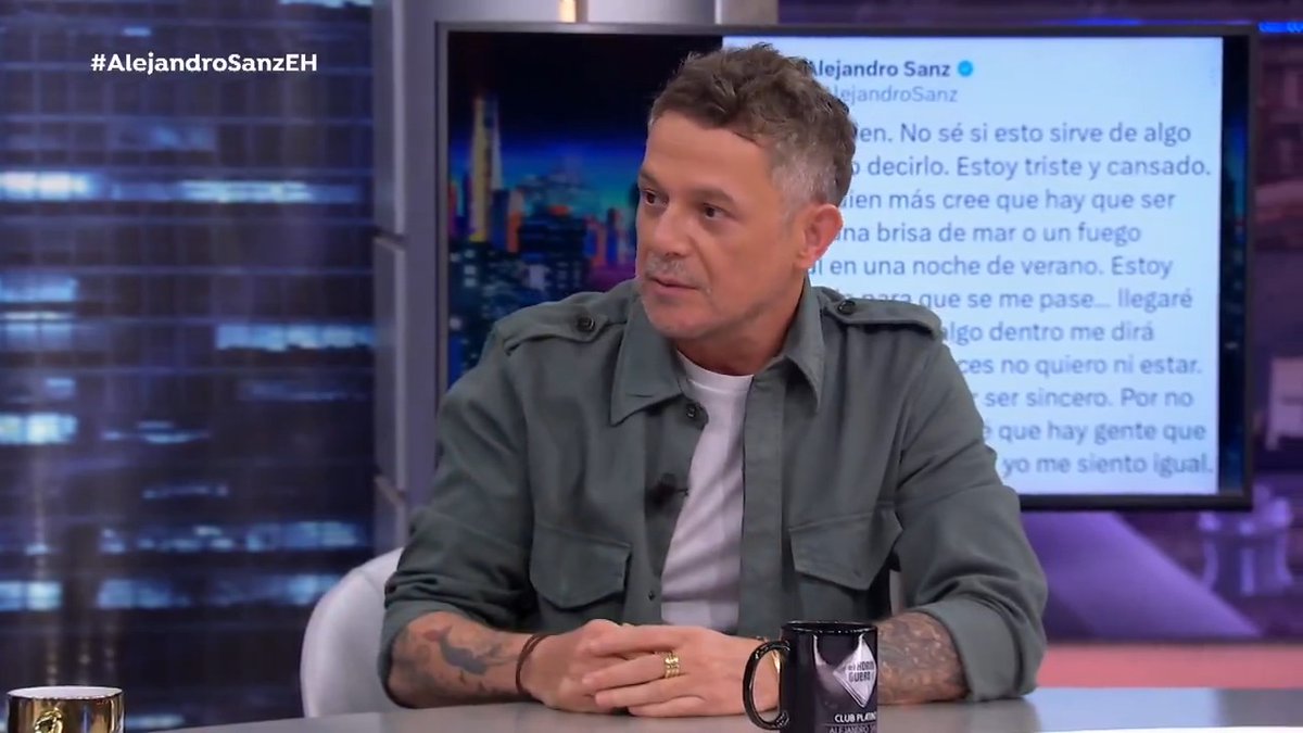 .Alejandro Sanz nos presenta su nuevo single, “Hoy no me siento bien” #AlejandroSanzEH