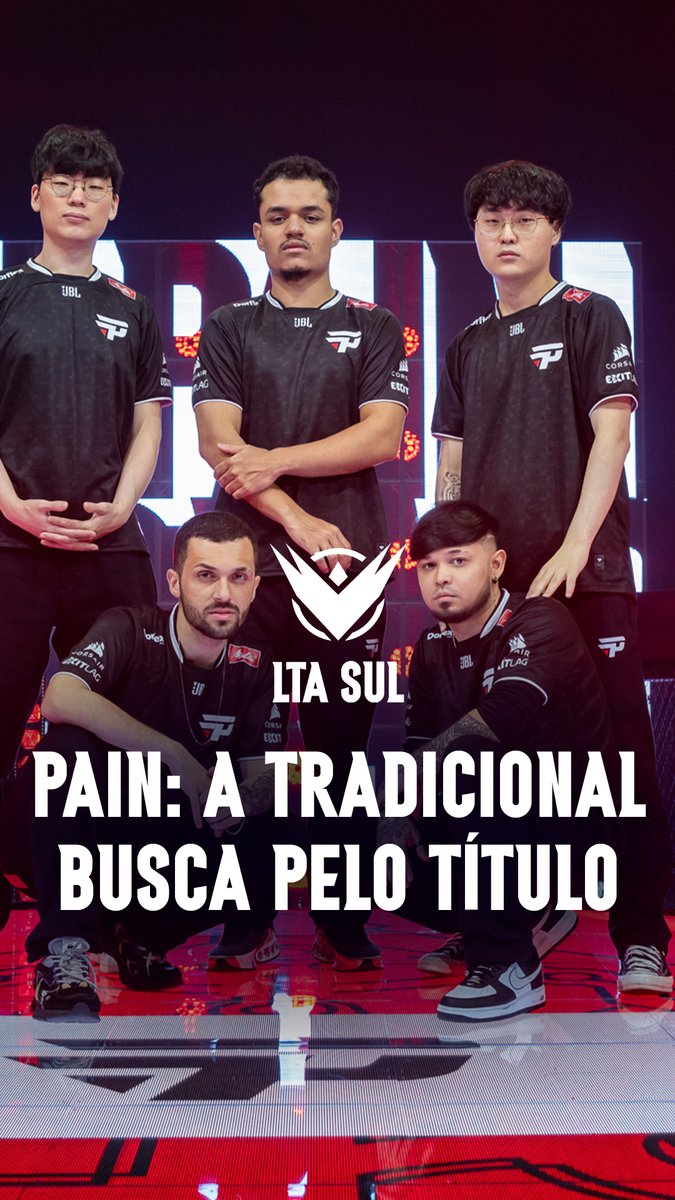 Pros Tradicionais nada importa além do título 🏆 Na apresentação do paiN dyNquedo, o amigo do T1 Faker, conheça o elenco da paiN Gaming para a LTA Sul A LTA estreia neste sábado, 25 de janeiro!
