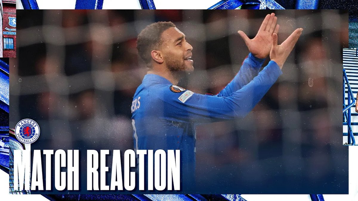 🎙️ Cyriel Dessers spoke to RangersTV after tonight’s match at Old Trafford.