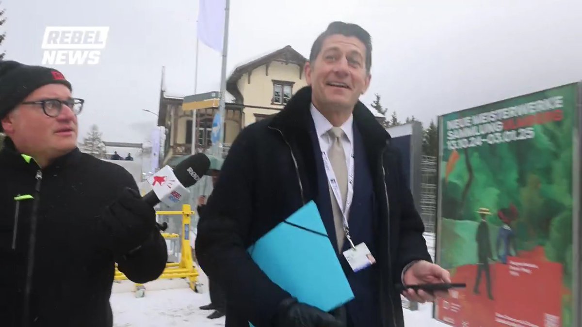 I bumped into Paul Ryan at the World Economic Forum today. He repeatedly refused to congratulate Donald J. Trump on his election and he seemed really angry when I asked him about it. 👇