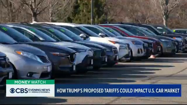 The average price of a new car is nearly $50,000, and if President Donald Trump imposes tariffs on Mexico and China, the price of new and used cars could spike significantly. CBS News’ Kelly O'Grady explains.