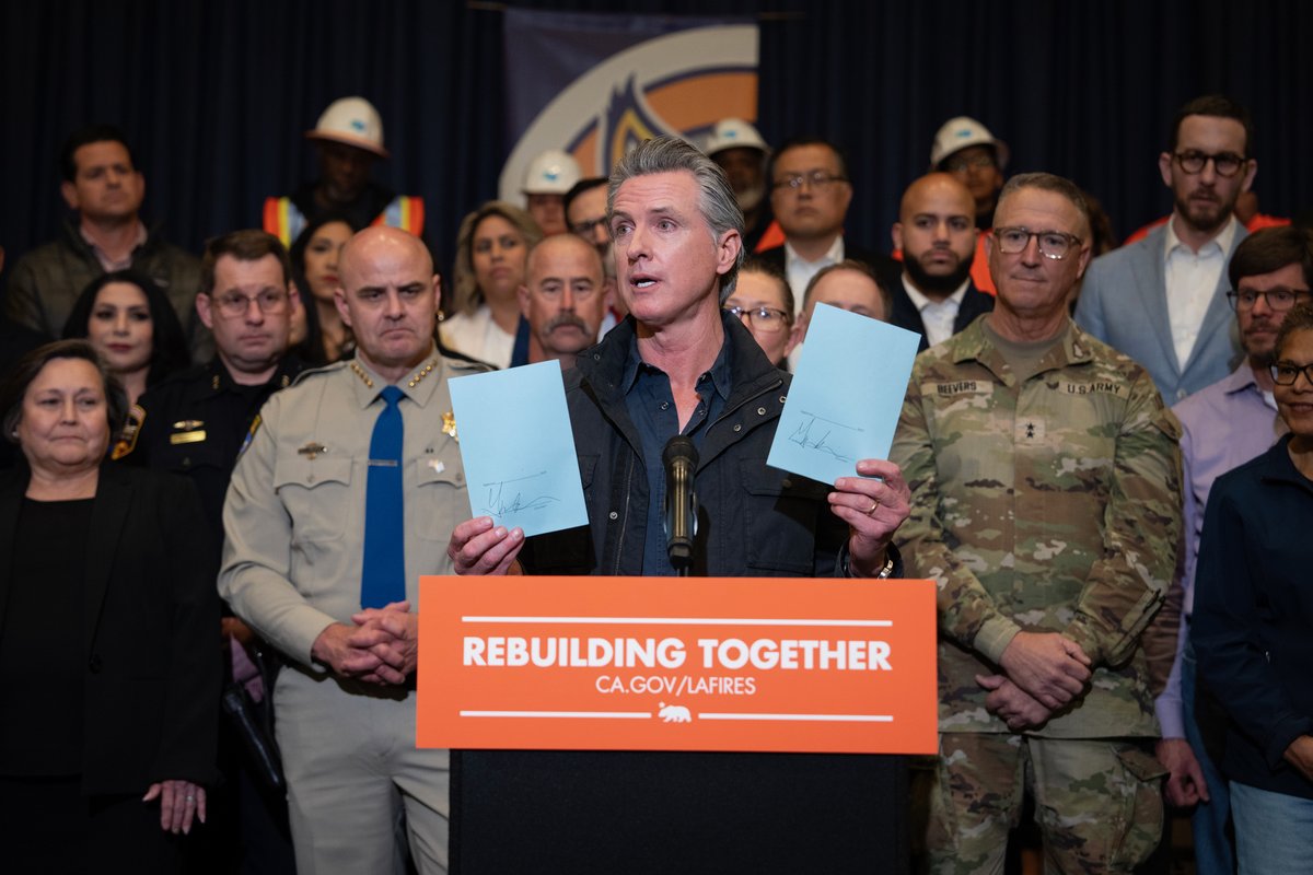 California is providing $2.5B+ in immediate support for our firestorm response and recovery efforts in Southern California. We’re eliminating roadblocks to rebuilding and directing millions to help local governments expedite new building approvals.