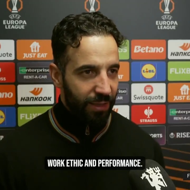 The boss had plenty of praise for Bruno Fernandes following Thursday night’s win 👏🔊 #MUFC || #UEL