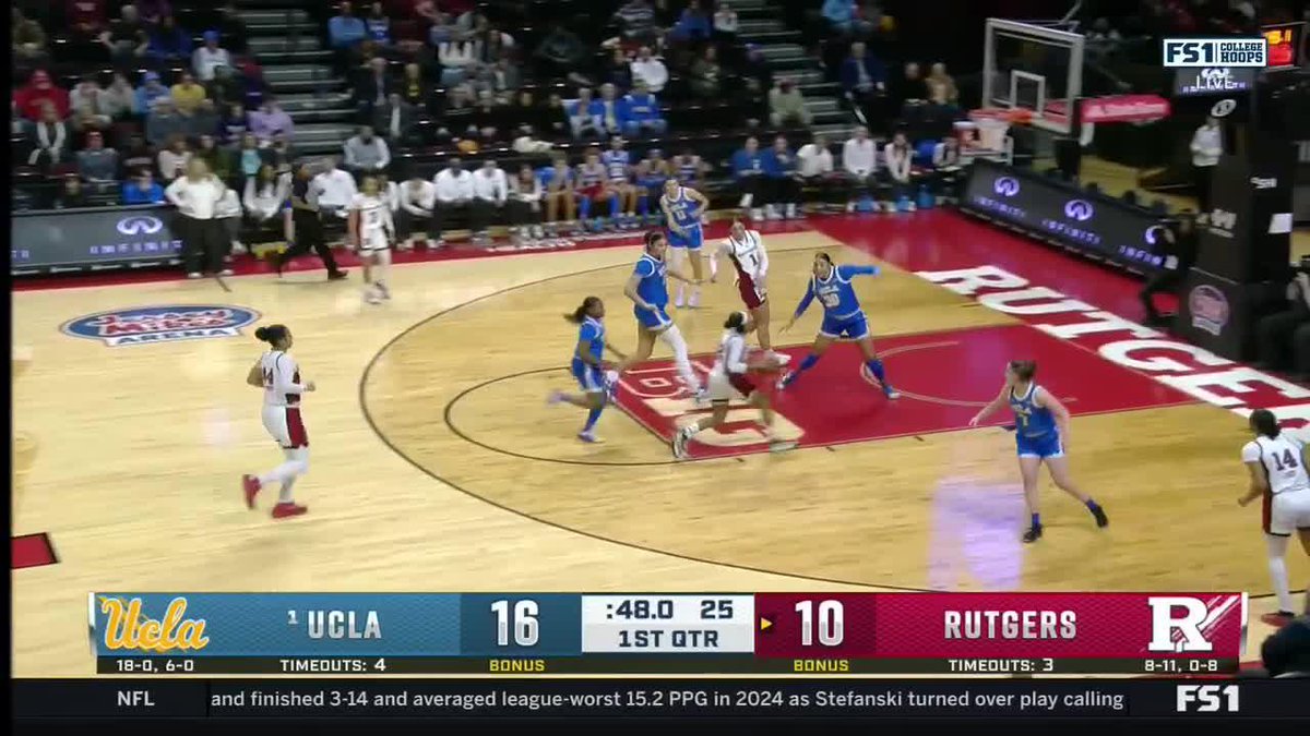 There is no greater matchup nightmare player in women’s college basketball right now than UCLA Women's Basketball’s Lauren Betts. In tonight’s win at Rutgers: 25 points, 13 rebounds, 5 blocks — 21 rejections over her last 3 games. She and the Bruins are extraordinary!