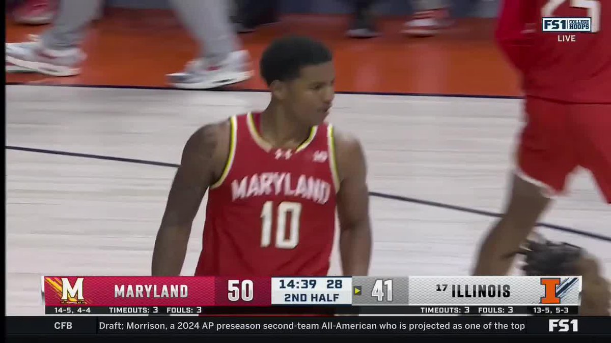 🐢 27 PTS 🐢 17 REB Both career-highs for Julian Reese in Maryland Men’s Basketball' B1G win over No. 17 Illinois 😱 #B1GMBBall