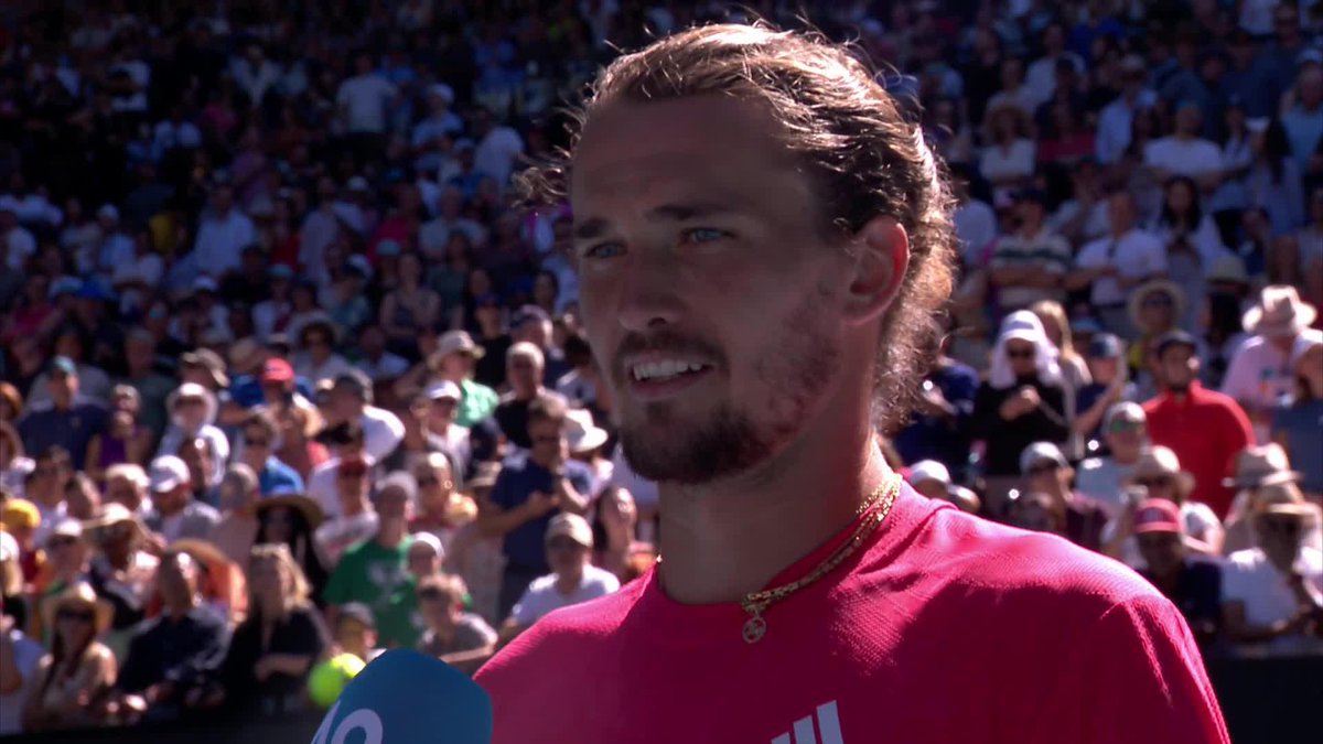 "I played one of my best sets... and I won 7-5 in a tiebreak while he was injured! I don't know... maybe Novak is too good for the sport!" 😂 @alexzverev. #AO2025
