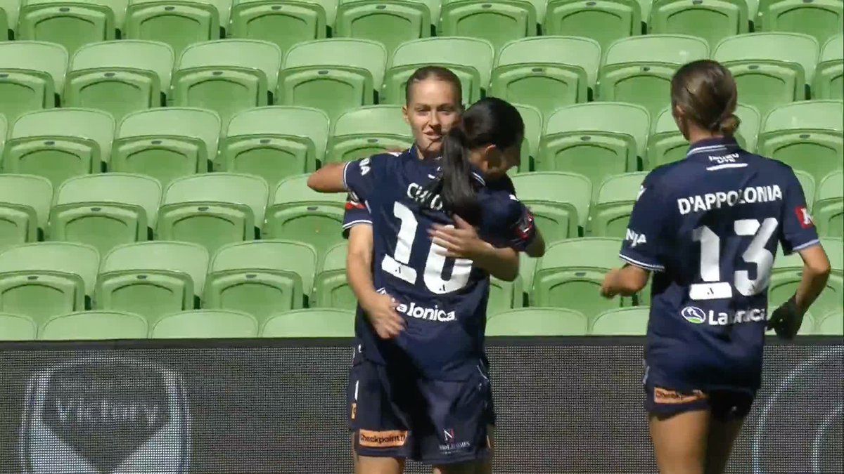 EARLY SHOTS FIRED for Melbourne Victory 🚀 Another day, another Alana Jancevski banger after she let rip off her left peg from the free-kick! 💥 The #BigBlue is underway on Paramount+