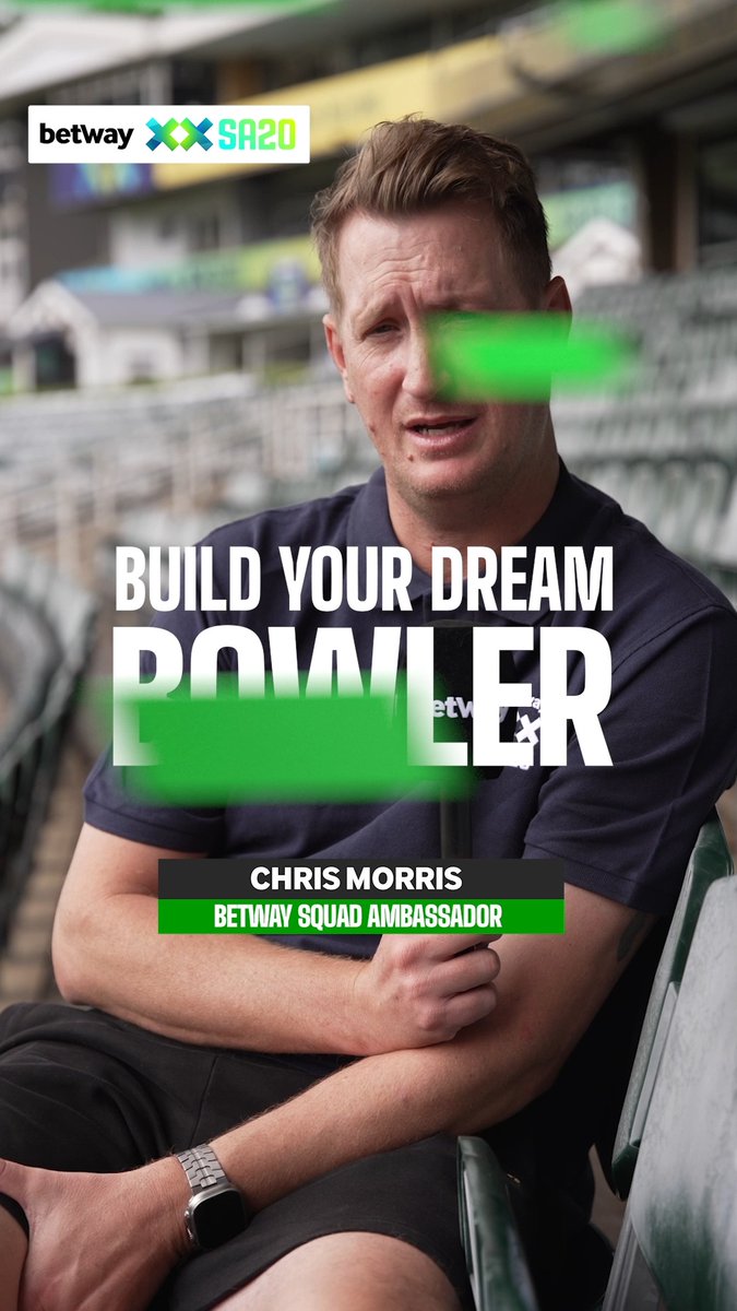 🏏Chris Morris builds his dream #BetwaySA20 bowler 💨Pace 🎯Accuracy 🎣Slower Ball 🚀Bouncer 🧠Mentality Lets see your dream player #BetwaySquad Chris Morris Betway SA20