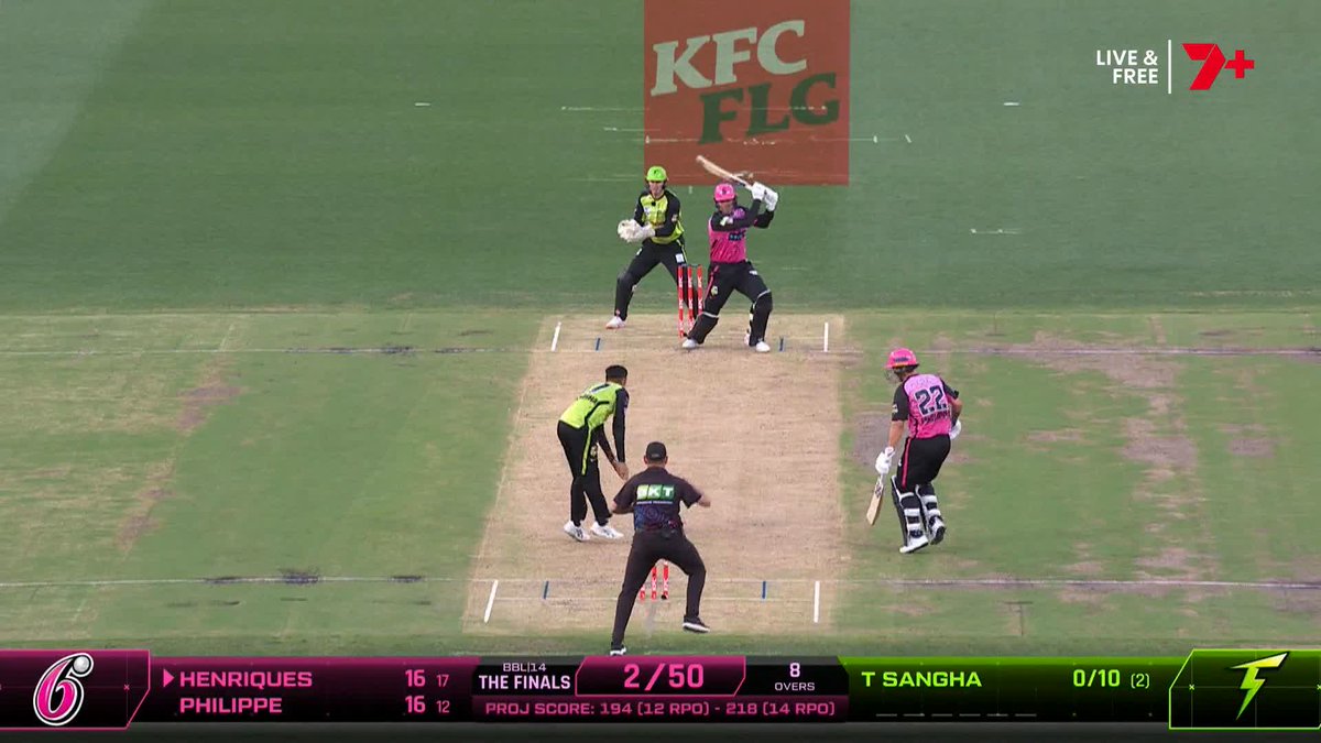 Dropped catch ❌ Run out ✅ Josh Philippe run out in the unluckiest way by Tanveer Sangha! #BBL14