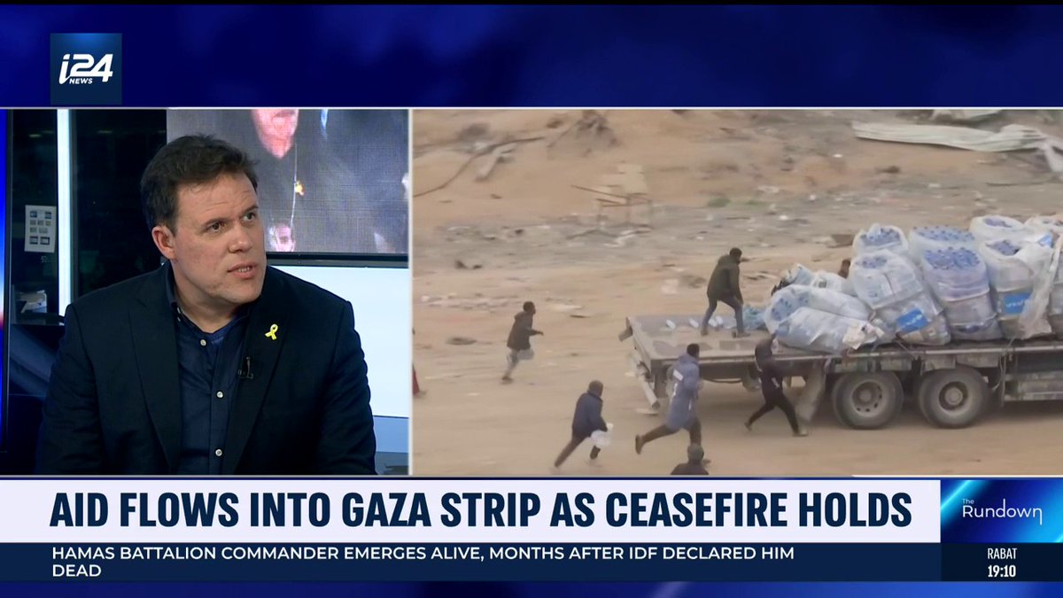 The moment when — and it's "when," not "if" — Israel decides it takes over the distribution of food in Gaza is the moment Hamas loses its power over Gazans. It won't happen while Israelis remain in Hamas captivity, but eventually it will, Jonathan Conricus tells Benita Levin
