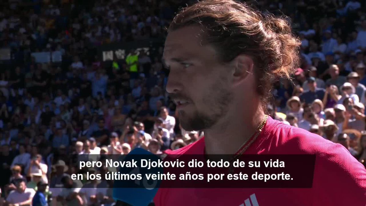 Zverev defendió a Djokovic tras su retiro del #AO2025. 🇩🇪👏 📺 Mirá el Show de ESPN Tenis por #DisneyPlus Premium.