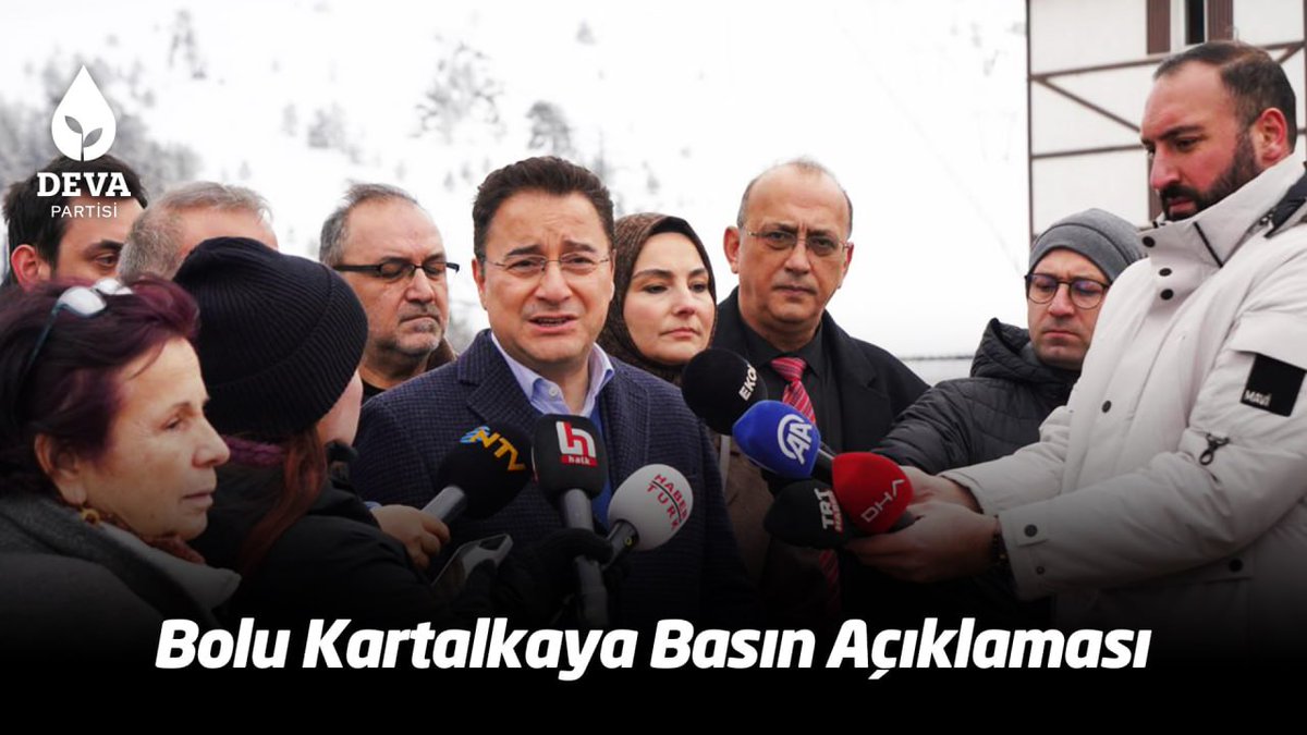 Bolu Kartalkaya’da yaptığım basın açıklaması: