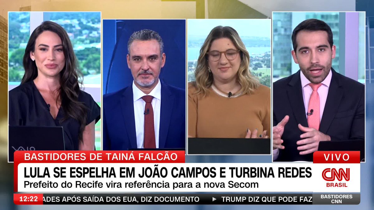 Por Tainá Falcão: Os novos vídeos publicados pelo presidente, Lula (PT), nas redes sociais seguem a fórmula utilizada com sucesso pelo prefeito de Recife, João Campos (PSB). Campos virou referência para a nova equipe de comunicação do governo federal. #CNNBrasil