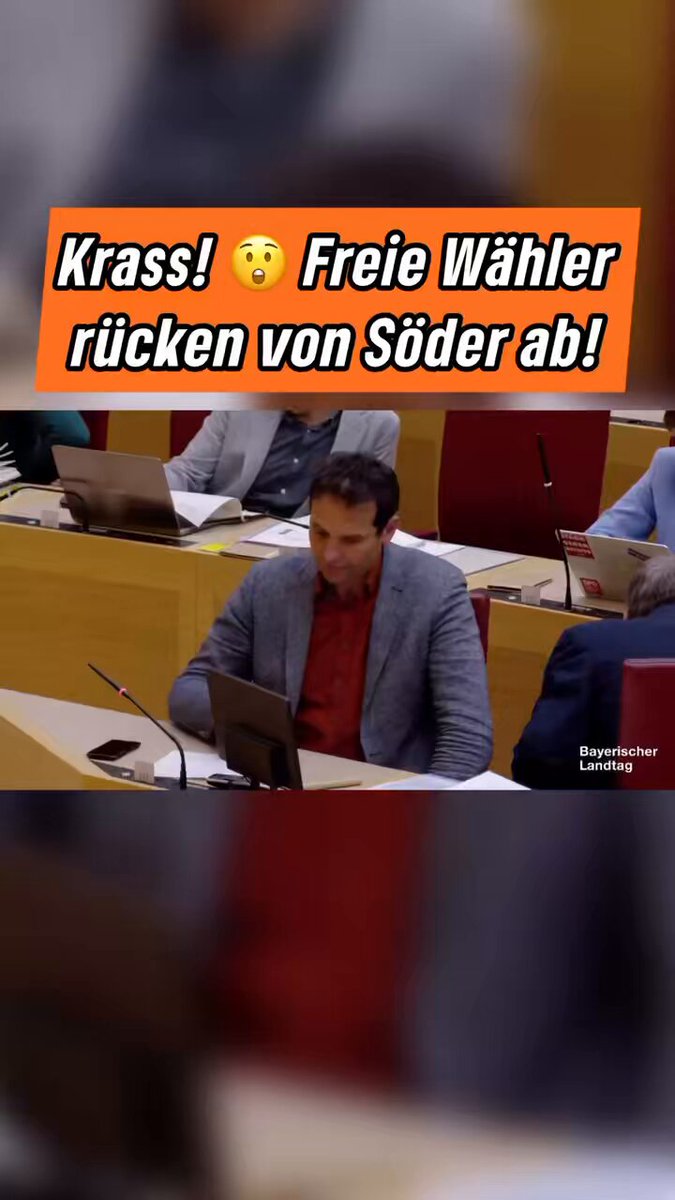 Söders Koalitionspartner rebelliert! Erst Minister Glauber, jetzt auch die Fraktion der Freien Wähler! Die Atompläne der CSU sind so dämlich, dass das auch die Freien Wähler nicht mehr aushalten. #bayern #grüne #csu #freiewähler