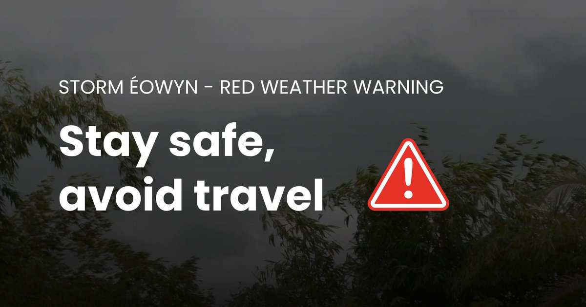 There are a lot of fallen trees and damaged buildings so it's still not safe to drive or go out. Please follow Police Scotland advice to stay indoors as you may be at risk from falling debris.
