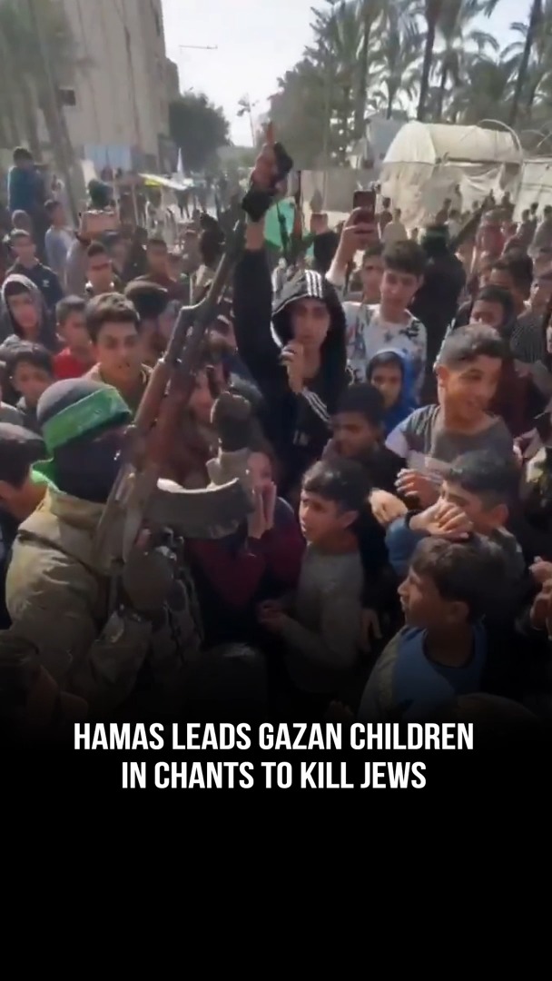 This week, after the ceasefire in Gaza went into effect, Hamas terrorists led Gazan youth in chants of "Khaybar, Khaybar, ya Yahud! Jaish Muhummad soufa ya'oud!", or “Khaybar, Khaybar, oh Jews, the army of Mohammed will return.” This chant refers to the massacre of Jews by the army of the Prophet Muhammad in 628 CE and is a threat to Jews everywhere. Hamas, along with UNRWA's antisemitic textbooks, has brainwashed generations of children to believe murdering Jews is something to aspire to. Hamas must be removed from power in Gaza, and Palestinian education and societal beliefs must be completely reformed. As long as Palestinian children are indoctrinated with antisemitism, there is no hope that they will make peace with their Jewish neighbors.