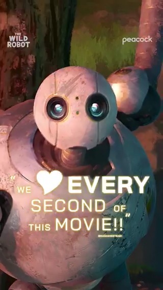 Escape to the wild world of Roz, Brightbill, Fink, and all your forest faves. #TheWildRobotMovie is streaming now, only on Peacock!