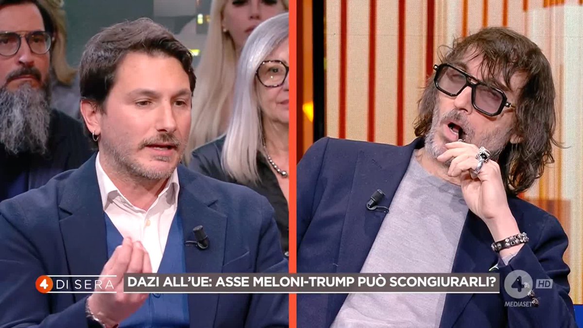 "Trump vuole che l'Italia sia uno dei tanti vassalli a cui imporre la propria volontà" Voi cosa ne pensate? Ne stiamo parlando a #4disera in diretta su #Rete4 e in streaming su Mediaset Infinity