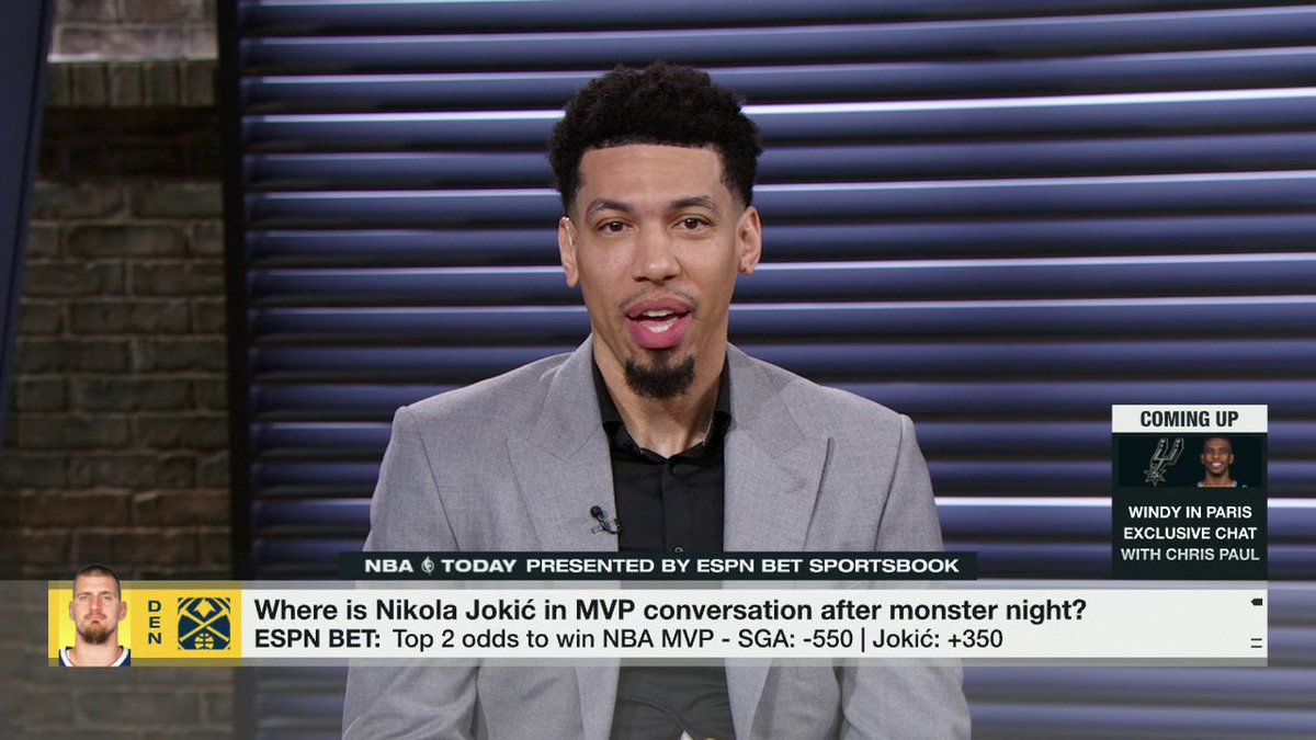 "It's hard not to have [Nikola] Jokic as the MVP this year." 👀 Danny Green says Shai Gilgeous-Alexander's "only hope" to win MVP is if the Nuggets finish outside of the top 4 in the West 😳