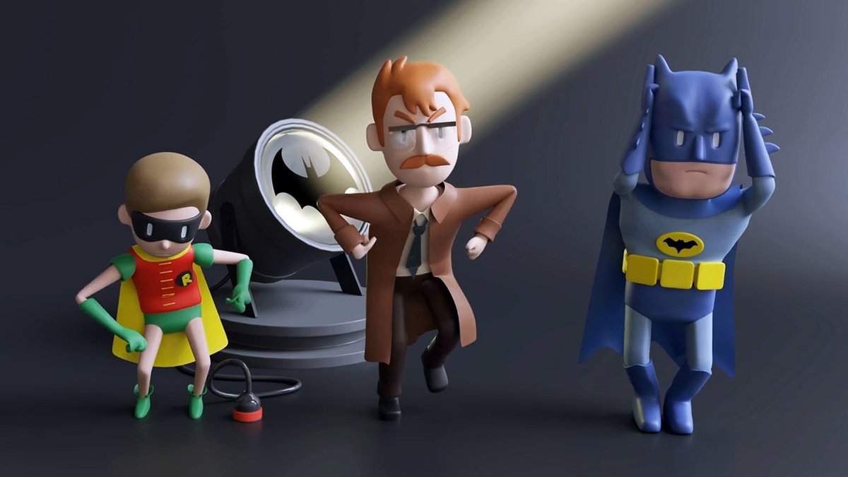 Que gran animacion de Batman y todos sus aliados y enemigos, con un genial final!