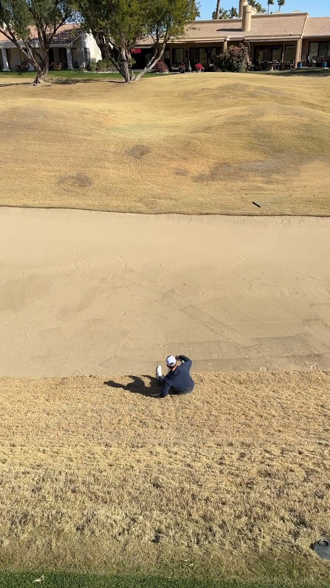 Confirmed: The bunker on 16 at @pgawestgolf is large.