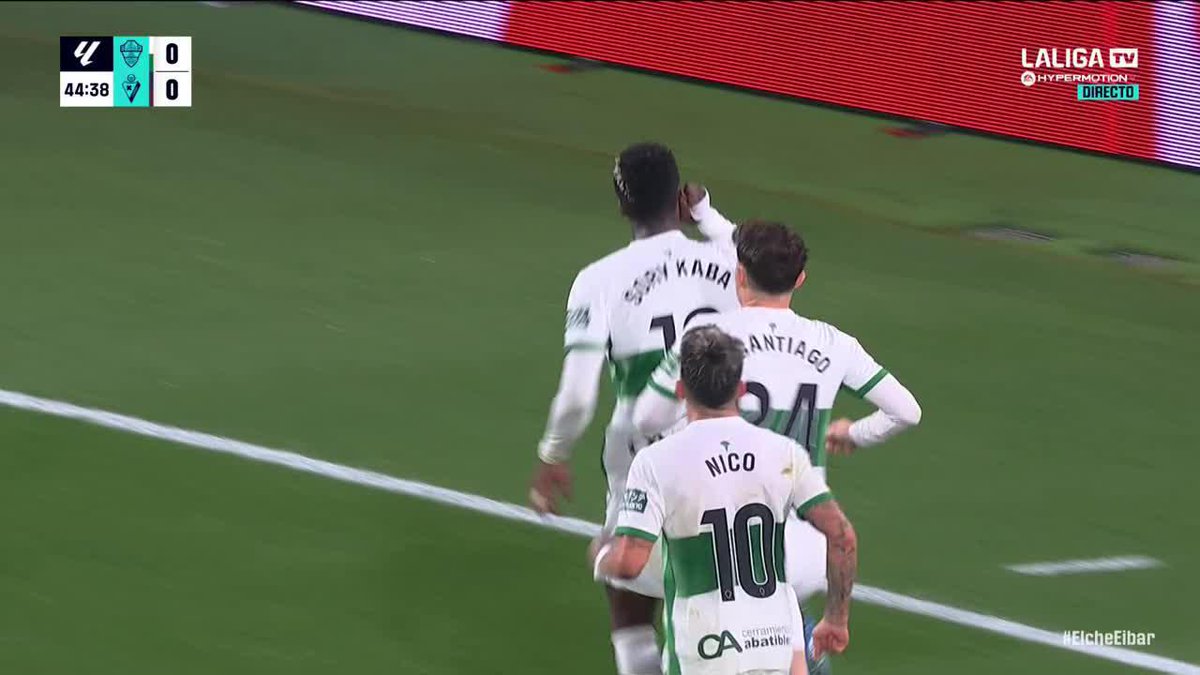 ¿Y si es el año del Elche Club de Fútbol? 🌴😜 Sexta victoria seguida en casa para DORMIR LÍDERES ◻️🟩◻️ #LALIGAHYPERMOTION
