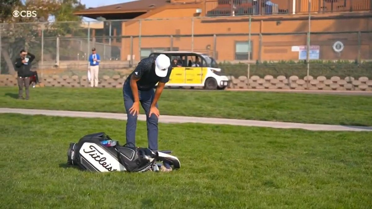 What it looks like when you tee off at 8 am on the second day of the golf trip