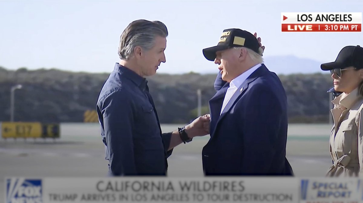 Thank you, President Donald J. Trump, for coming to Los Angeles and standing with Californians impacted by these firestorms that have devastated our communities. I look forward to working together to help Southern California recover and rebuild.