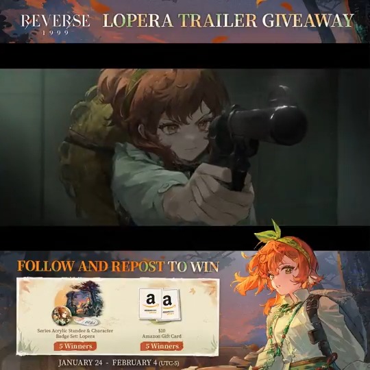 Lopera Trailer - Parting Shots | Reverse: 1999 Once again, she places her faith on the scales. [Giveaway Rules] 1.Follow Reverse: 1999 | Version 3.4 Available Now 2.RT trailer before Feb.4 HD: Download: #Reverse1999Ver2ꓸ2 #Lopera