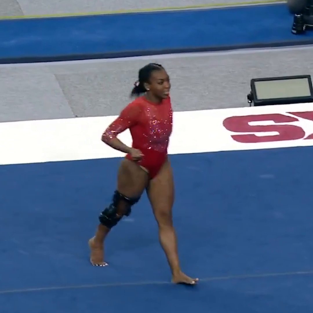 Frankie Price's Snoop Dogg floor routine never disappoints 🤩 Arkansas Gymnastics 🐗