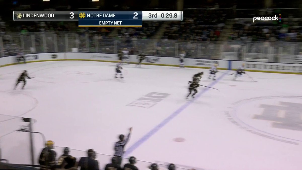 One of the BIGGEST wins in program history! 🏒 Lindenwood comes back from a two-goal deficit to beat Notre Dame on the road.