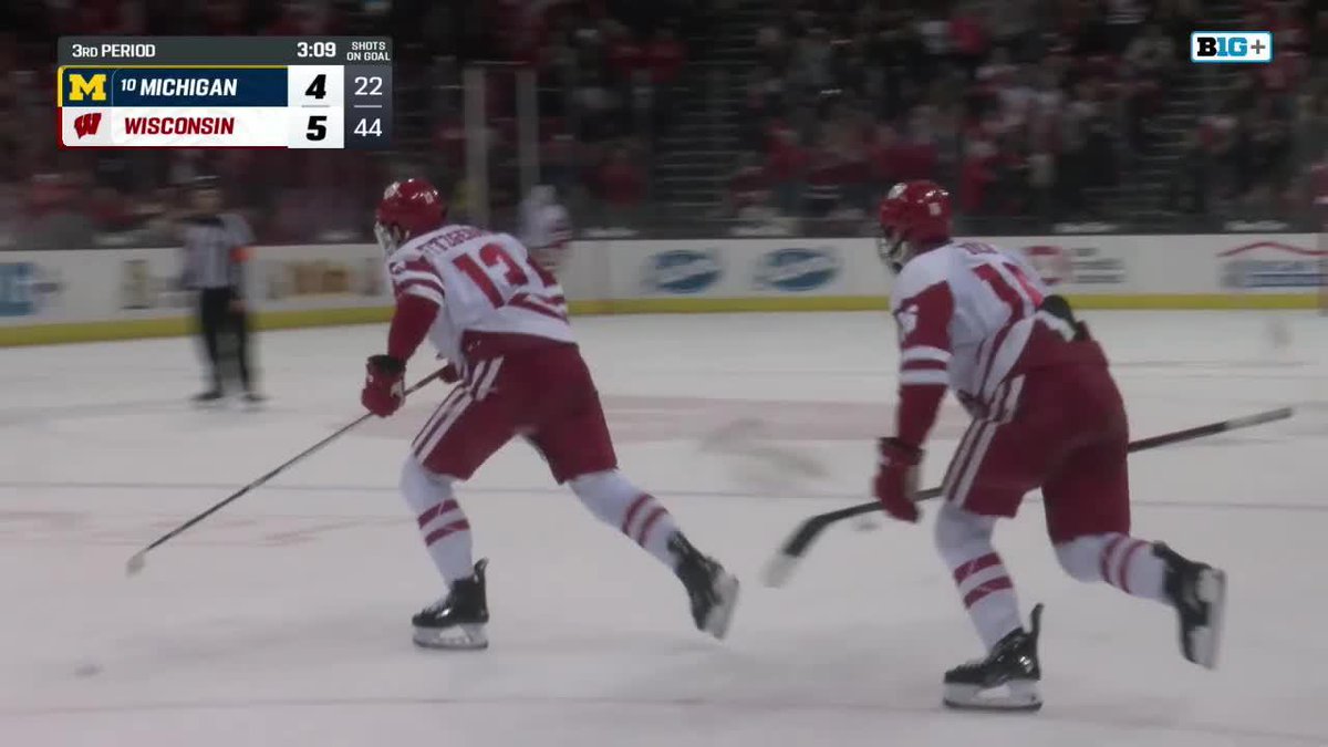 WHAT AN ENDING! ๐ค FITZGERALD'S (Christian Fitzgerald) SECOND GOAL WINS IT FOR WISCONSIN! ๐: Tyson Dyck