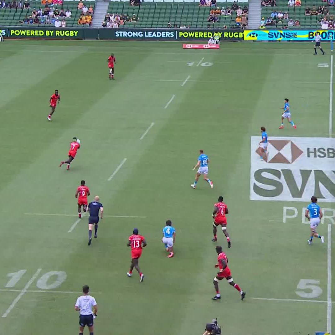 Footy skills + vibes 😎 Kenya Rugby getting us underway in style on Day Two 🇰🇪 #HSBCSVNS | #HSBCSVNSPER