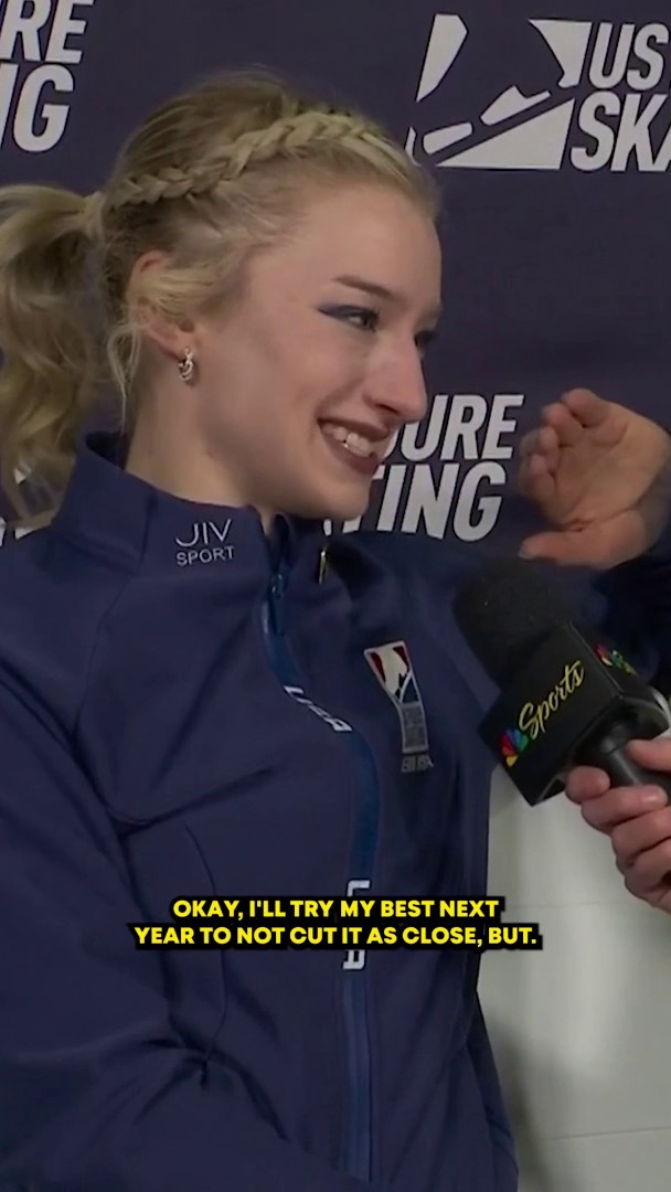"I'll try my best next year to not cut it as close." 😅 Amber Glenn recapped a dramatic win at the #PrevagenUSChamps.