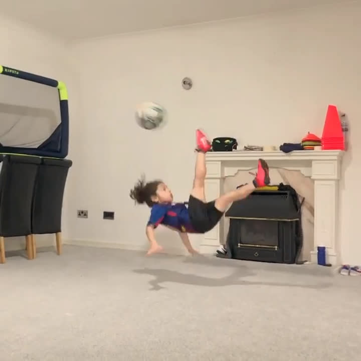 At six-year-old, the Iranian boy who first stunned the world with his incredible football and gymnastics skills has now amazed followers with his surprisingly chiseled physique.