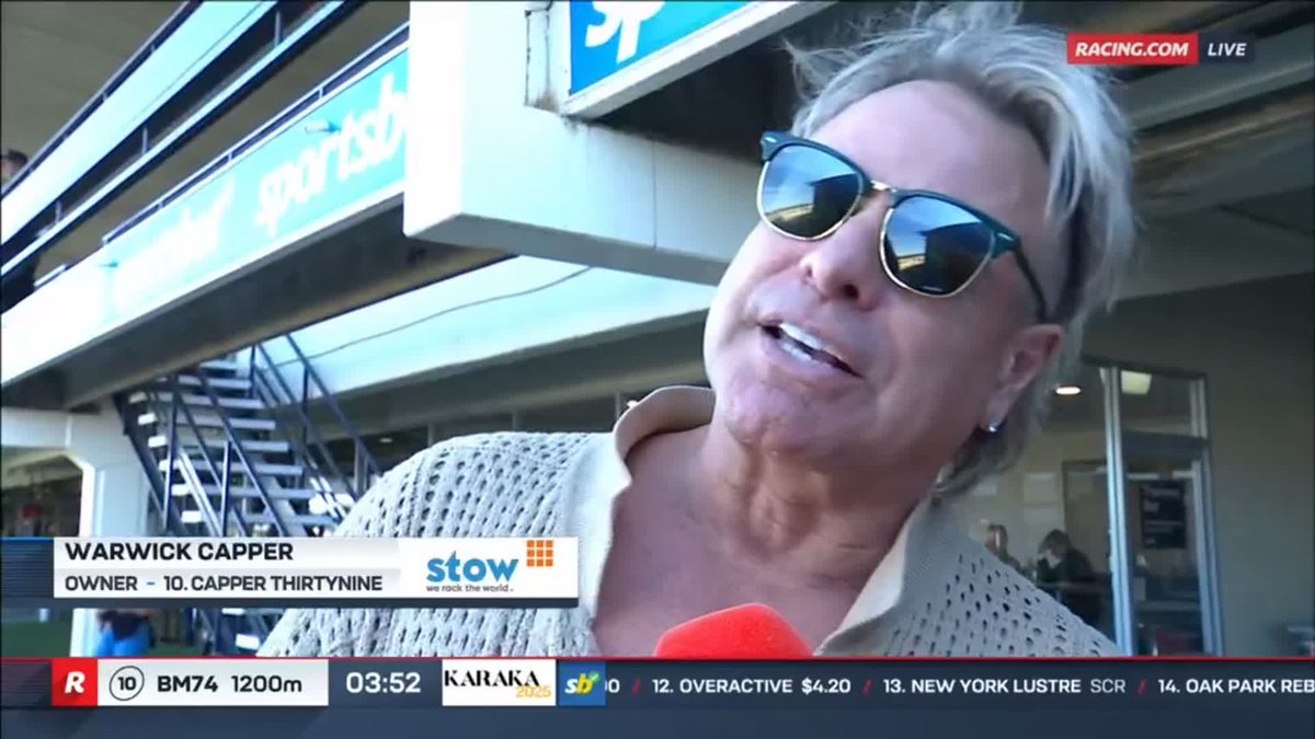 Warwick Capper is the gift that keeps on giving... 🤣 You did very well, Amy Yargi!