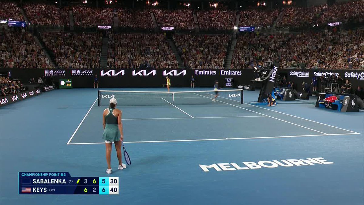 THIS MATCH POINT❗ Madison Keys is the 2025 Australian Open champ 🏆