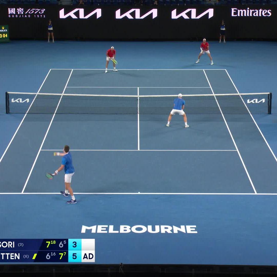 The PERFECT finish 🏆 Harri Heliovaara &amp; Henry Patten defeat Bolelli/Vavassori 6-7(16) 7-6(5) 6-3 for their first AO title! #AusOpen • #AO2025 • Wide World of Sports • ESPN • @eurosport • WOWOWテニス