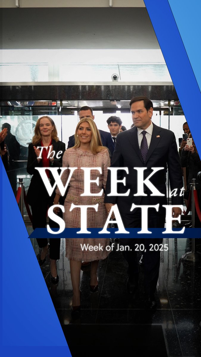 This week at State, Secretary Marco Rubio was sworn in as the 72nd Secretary of State, addressed Department personnel, announced the priorities of the second Trump Administration's State Department, and met with counterparts from Australia, India, and Japan.