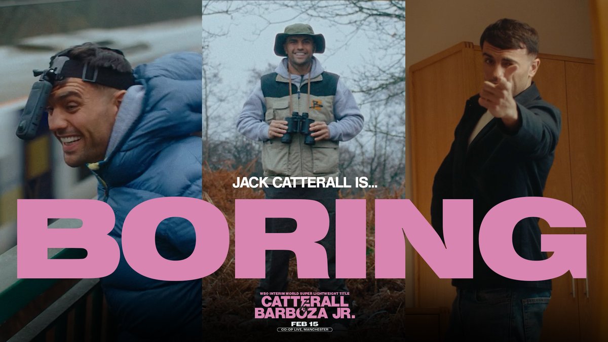 🗣️ "My name's Jack Catterall and people think I'm boring!?" 😁😂 Three weeks to go ⏳ Co-op Live #CatterallBarboza | Feb 15 | DAZN Boxing