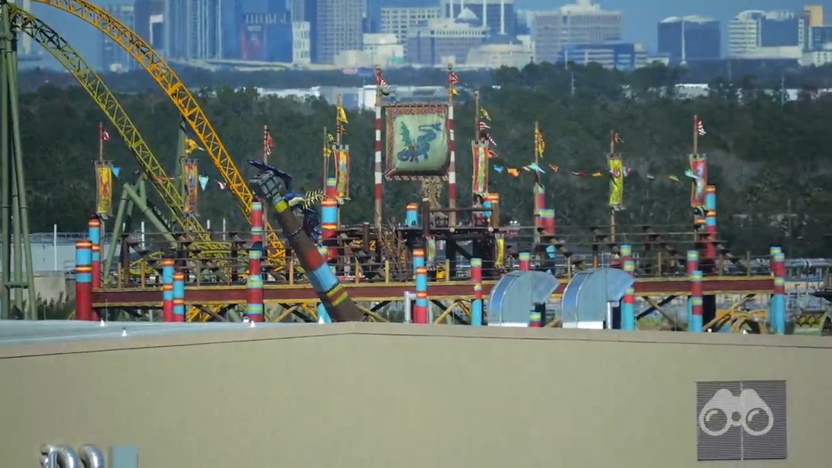 Here is your latest look at Epic Universe as visible from guest rooms at the Stella Nova Resort!