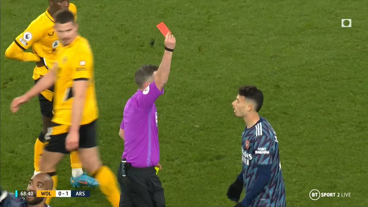 Remember when Michael Oliver gave Gabriel Martinelli two yellow cards in quick succession at Molineux, three years ago…