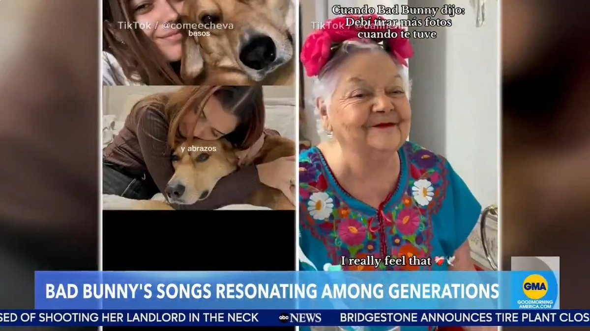 Bad Bunny was featured on “Good Morning America” today, where the show highlighted the generational connection his music creates. 🇺🇸🇵🇷