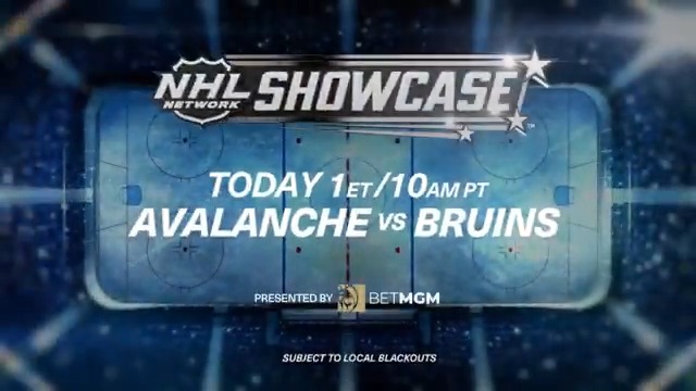 It's #NHLNShowcase Saturday! Nathan MacKinnon and the Colorado Avalanche go up against David Pastrnak and the Boston Bruins at 1pm ET/10am PT on NHL Network!