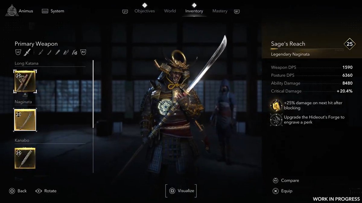 Naoe and Yasuke have the weapons to get the job done in Assassin’s Creed Shadows, out March 20 on PS5: