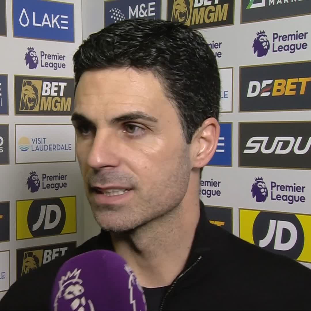 "I am absolutely fuming" 😡 Mikel Arteta on the decision to send Myles Lewis-Skelly off against Wolves 🟥
