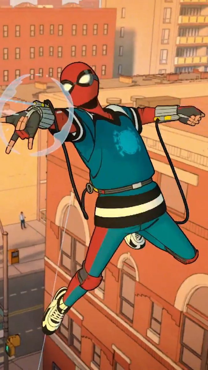 There goes the Spider-Man. Stream Marvel Animation's all-new series #YourFriendlyNeighborhoodSpiderMan January 29 on Disney+.